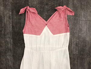 Early 1930s sportswear dress . vintage 30s dress
