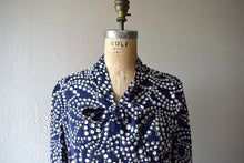 Load image into Gallery viewer, 1940s polka dot dress . vintage 40s rayon dress