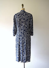 Load image into Gallery viewer, 1940s polka dot dress . vintage 40s rayon dress