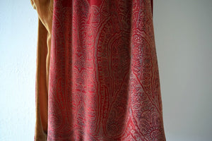 1920s silk velvet cape . vintage 20s stenciled velvet cape