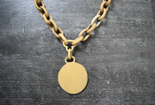 Load image into Gallery viewer, 1930s celluloid necklace . vintage 30s chain pendant necklace