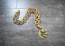 Load image into Gallery viewer, 1930s celluloid necklace . vintage 30s chain pendant necklace