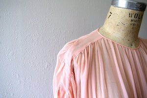 Vintage 1930s dress . 30s silk chiffon dress