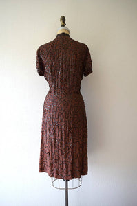 1940s Ceil Chapman dress . vintage sequin dress