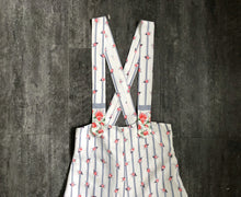Load image into Gallery viewer, 1970s wide leg overalls . vintage 70s floral jumpsuit . size xs to s