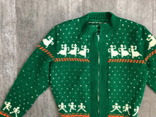 Load image into Gallery viewer, 1940s vintage cardigan . 40s novelty sweater . size xs to m