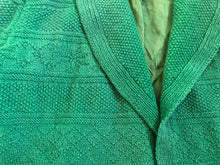 Load image into Gallery viewer, 1940s green cardigan . vintage 40s knit jacket . size m to xl