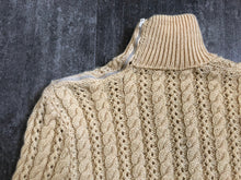Load image into Gallery viewer, 1930s cable knit sweater . vintage 30s sweater . size xs to s