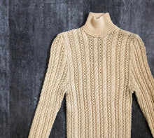 Load image into Gallery viewer, 1930s cable knit sweater . vintage 30s sweater . size xs to s