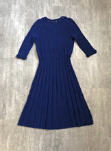 Load image into Gallery viewer, 1950s knit dress . vintage 50s dress . size l to xl