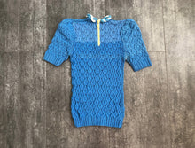 Load image into Gallery viewer, 1940s knit top . vintage 40s sweater . size xxs to s