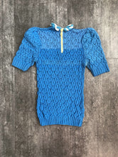 Load image into Gallery viewer, 1940s knit top . vintage 40s sweater . size xxs to s