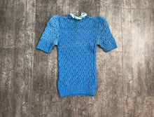 Load image into Gallery viewer, 1940s knit top . vintage 40s sweater . size xxs to s