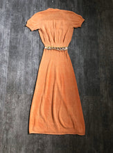 Load image into Gallery viewer, 1930s 1940s knit dress . vintage knit dress . size s to m