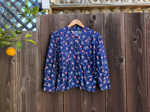 1930s feedsack top . vintage 30s blouse