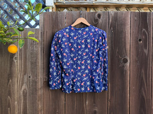 1930s feedsack top . vintage 30s blouse