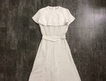 Load image into Gallery viewer, 1940s linen dress set . vintage 40s dress