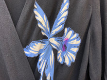 Load image into Gallery viewer, 1940s floral appliqué dress . vintage 40s dress . size medium to large
