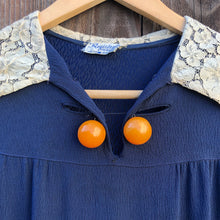 Load image into Gallery viewer, 1930s NRA eagle dress . vintage 30s FOGA dress . size medium to large