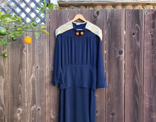 Load image into Gallery viewer, 1930s NRA eagle dress . vintage 30s FOGA dress . size medium to large