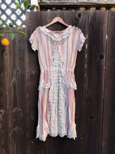 Load image into Gallery viewer, Vintage 1920s dress . antique striped dress