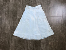 Load image into Gallery viewer, 1940s 1950s chambray skirt . vintage sportswear skirt