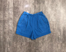 Load image into Gallery viewer, 1940s blue shorts . vintage 40s French shorts . size xxs