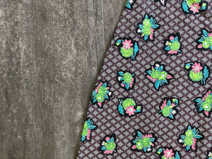1940s 1950s style shorts . vintage floral print shorts . size s