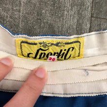 Load image into Gallery viewer, 1940s blue shorts . vintage 40s French shorts . size xxs