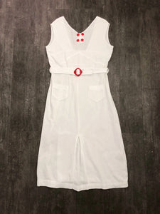 1930s vintage dress . 30s sportswear dress . size m to l