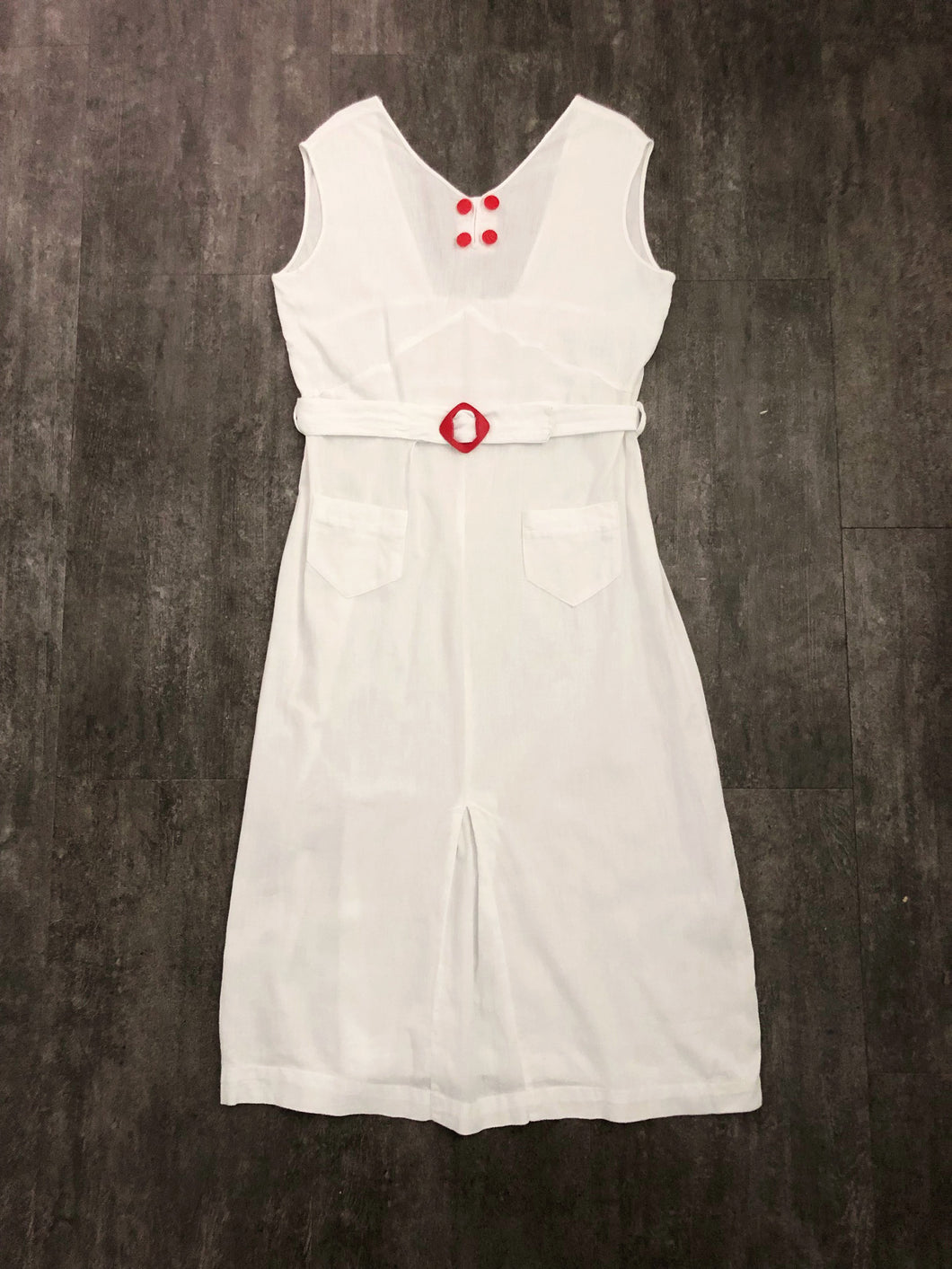 1930s vintage dress . 30s sportswear dress . size m to l