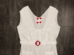 1930s vintage dress . 30s sportswear dress . size m to l