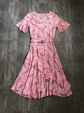 Load image into Gallery viewer, 1930s polka dot dress . vintage 30s ruffled dress . size s to m